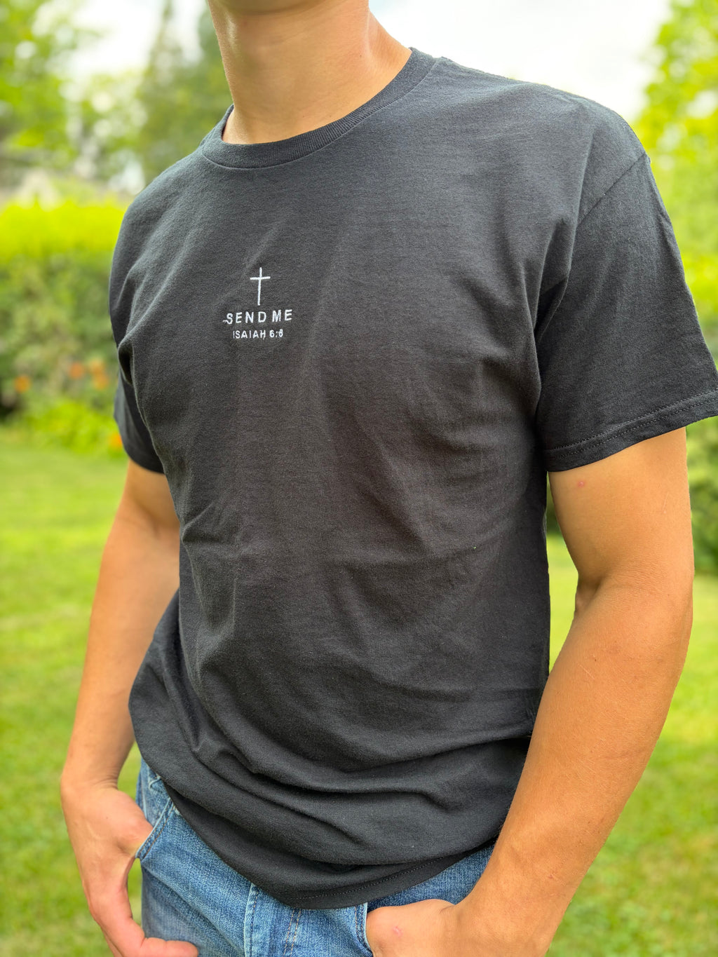 Send Me Black Tee