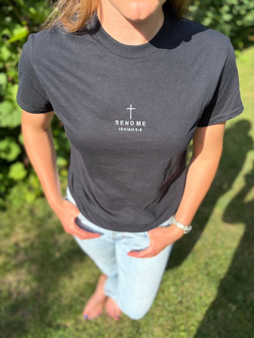Send Me Black Tee