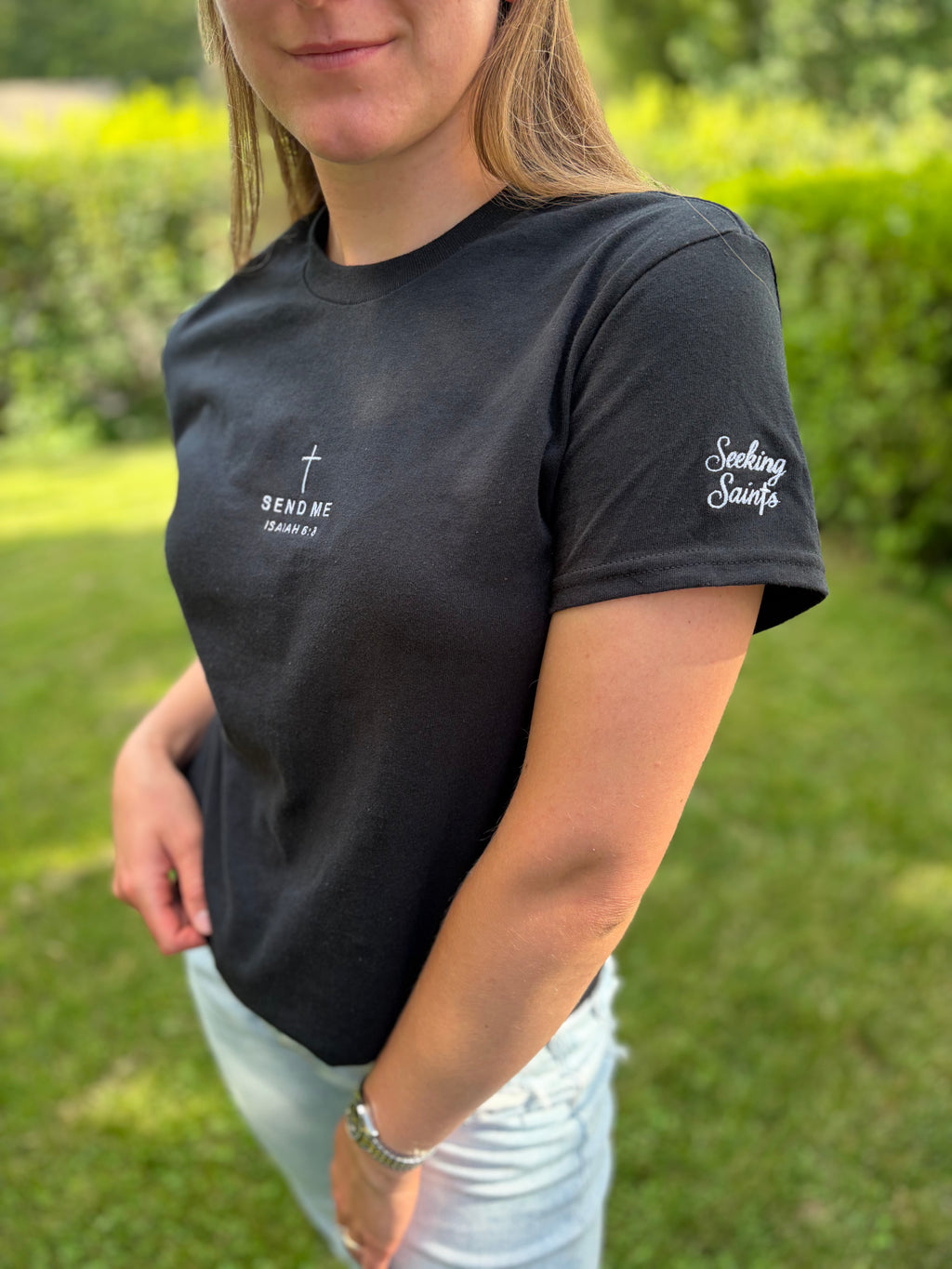 Send Me Black Tee