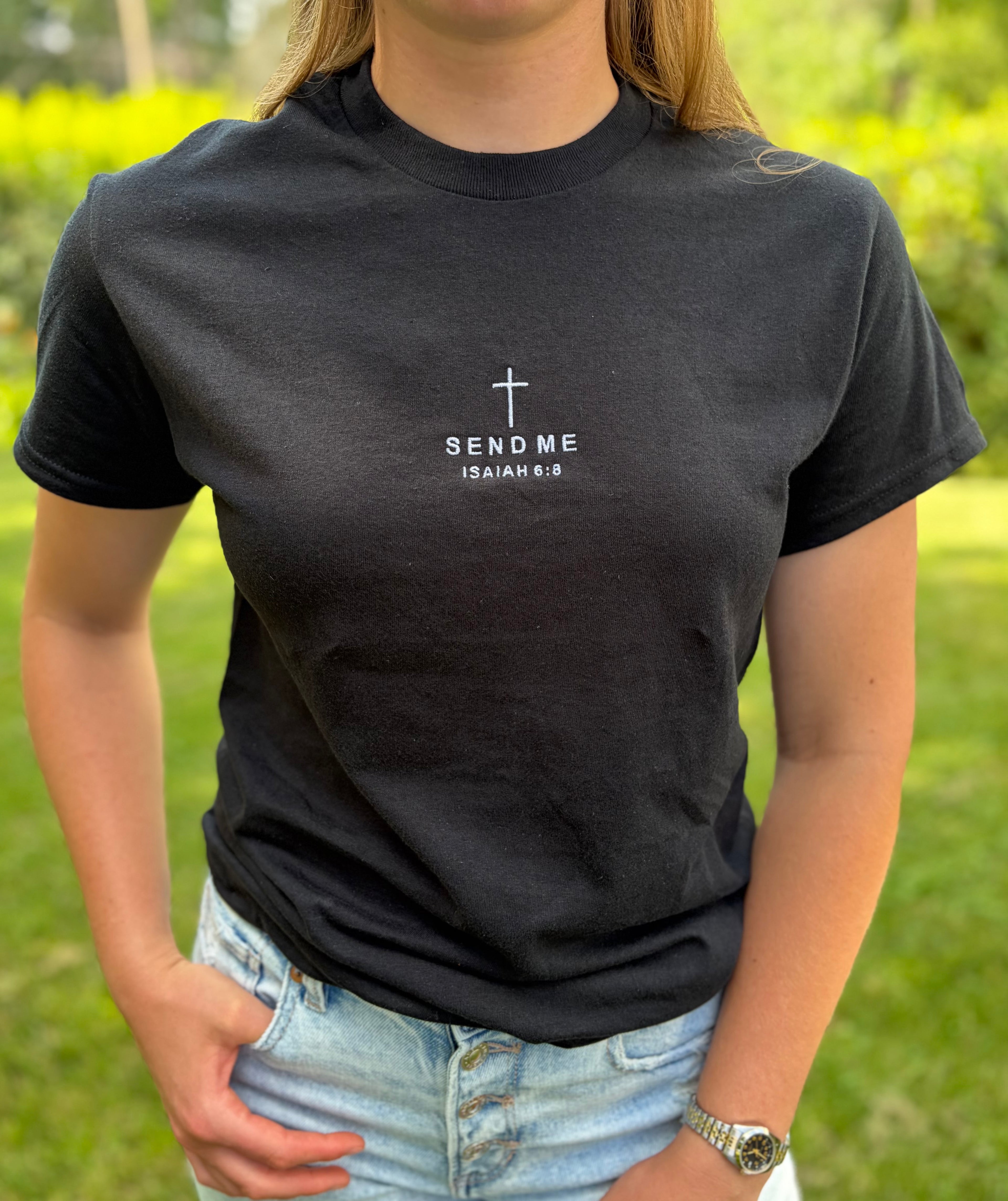 Send Me Black Tee