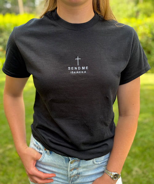Send Me Black Tee
